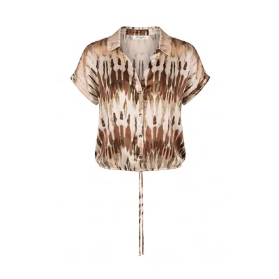 Blusa Camisera con Jareta Philosophy Woman para Mujer