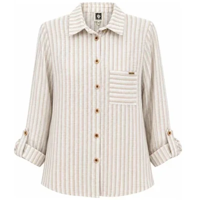 Blusa de Rayas con Botones Anne Klein para Mujer