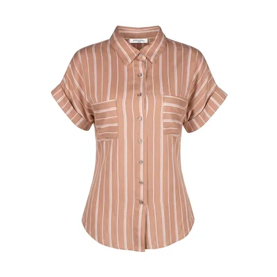 Blusa Camisera a Rayas Philosophy Woman para Mujer