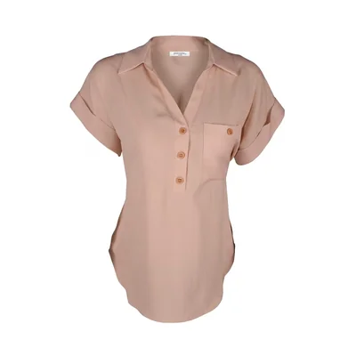 Blusa Camisera con Bolsillo Philosophy Woman para Mujer