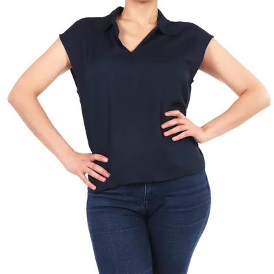 Blusa Sin Mangas Cuello Camisero Ovs para Mujer