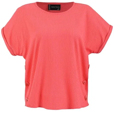 Blusa Manga Corta Michel Paulini Michel Paulini para Mujer