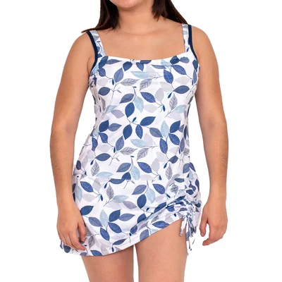 Traje de Baño Tipo Vestido con Jareta Relax Beach para Mujer
