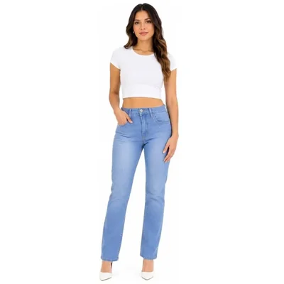 Jeans Corte Recto Jeans Beronna para Mujer