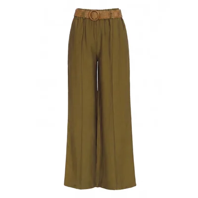 Pantalón Liso Amplio Ecof By Ecofashion para Mujer
