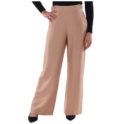 Pantalón Palazzo Liso Cintura Alta Zucca para Mujer
