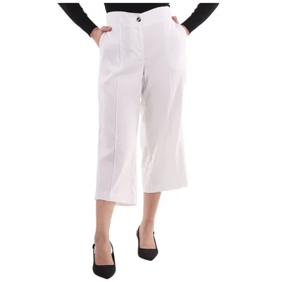Pantalón Capri Lino Holgado Ruby Rd para Mujer