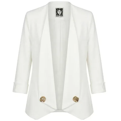 Saco Liso con Solapa Anne Klein para Mujer