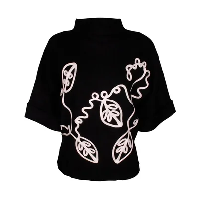 Suéter con Bordado Davinchy para Mujer Casual