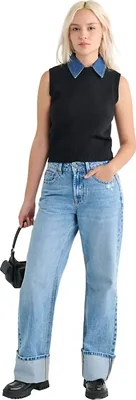 Chaleco abrigadora dama azul marino Sao Paulo modelo 9117