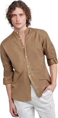 Camisa casual caballero cafe Next & Co modelo CMMZ