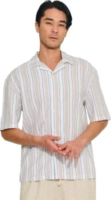 Camisa casual caballero beige Next & Co modelo 0559