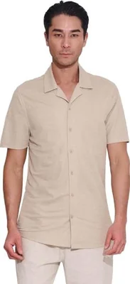 Camisa casual caballero beige Next & Co modelo V528