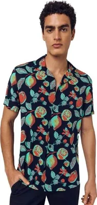 Camisa casual caballero azul marino Next & Co modelo V526