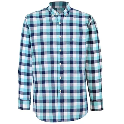 Camisa Regular Fit Negra Pierre Cardin Manga Corta para Hombre