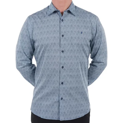 Camisa Manga Larga Regular Fit Yale para Hombre