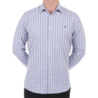 Camisa Regular Fit Cuadros Manga Larga Yale para Hombre