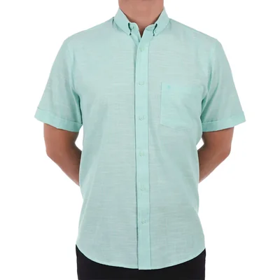 Camisa Manga Corta Regular Fit Yale para Hombre