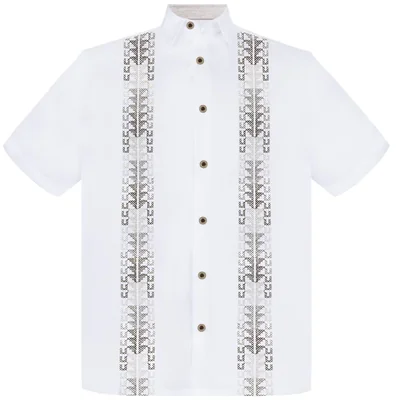 Camisa Blanca Regular Fit G Candila Manga Corta para Hombre