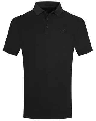 Playera Polo Negra de Manga Corta Corte Slim