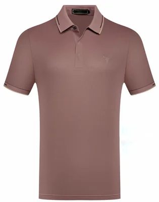 Polo manga corta corte slim con logo de toro bordado