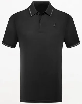 Polo de manga corta con detalles en contraste