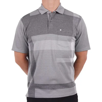 Playera Polo Slim Fit Diseño Geométrico Yale para Hombre