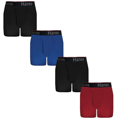 4 Pack Boxer Brief Pouch Hanes Multicolor para Hombre