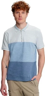 Playera casual caballero azul Next & Co modelo 9363