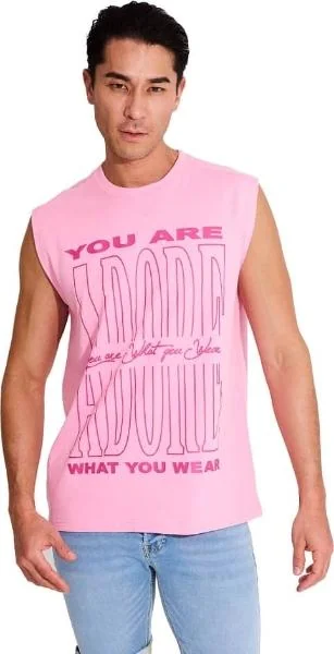 Playera casual caballero rosa Next & Co modelo TTDE