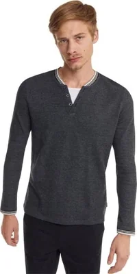Playera casual caballero negro Next & Co modelo 0505