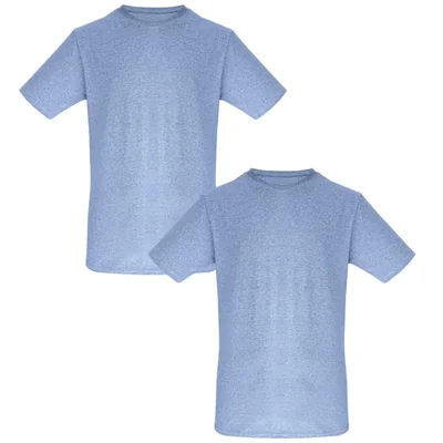 2 Pack Playera Azul Hanes Manga Corta para Hombre