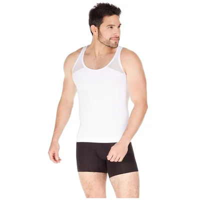 Camiseta Faja Blanca Control Medio Geordi para Hombre