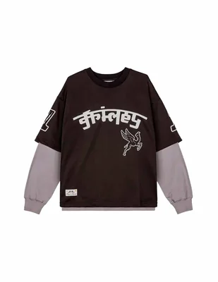 Camiseta Caballero Grimey Race War Mesh Long Sleeve Tee Negro GMLS773