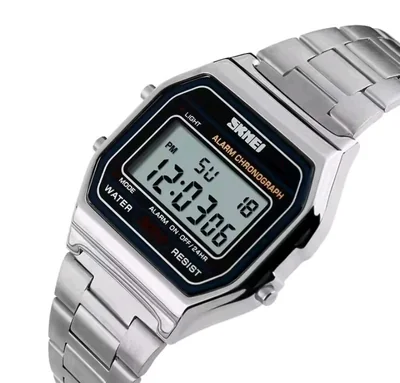 SKMEI Reloj Digital Estilo Retro con Alarma y Cronógrafo