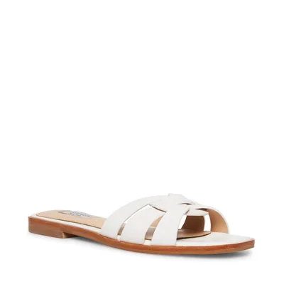 Sandalia Plana Hadyn Steve Madden Blanco para Mujer