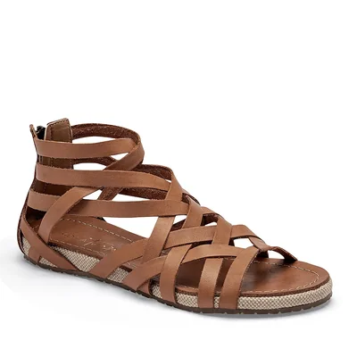 Mora Tierra Sandalia Artesanal Piel Camel Para Mujer Cod.140915