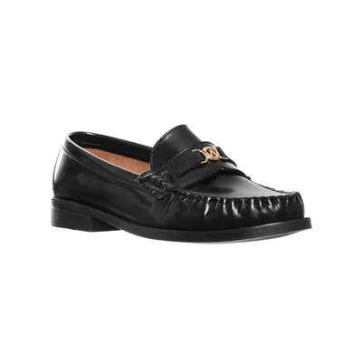 Mocasín con Herraje Metálico Westies Negro para Mujer