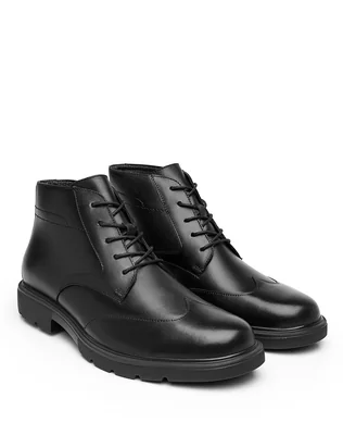 Botin Hombre Vestir Negro Piel Flexi 02504438