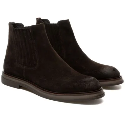 Bota Chelsea en Piel Gamuza Ambitious Café para Hombre
