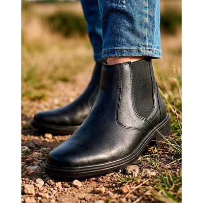 Botin Hombre Casual Negro Piel Leonard Shoes 17204400