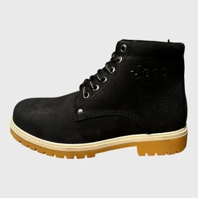 Bota Jeep Hombre Casual De Piel Noubuck 250neg Negro 26 Mx