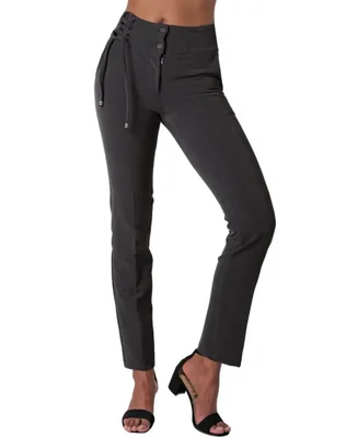 Pantalón Mujer Vestir Recto Gris Stfashion 79304058