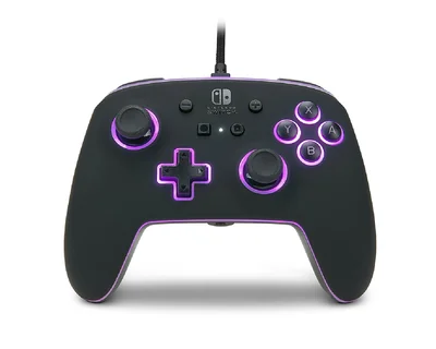 Control Alámbrico para Nintendo Switch Power A Enhanced Spectra Negro