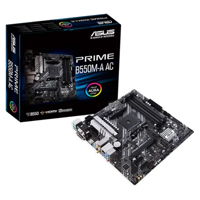 Tarjeta Madre Asus Prime B550m-a Ac Am4 Micro Atx