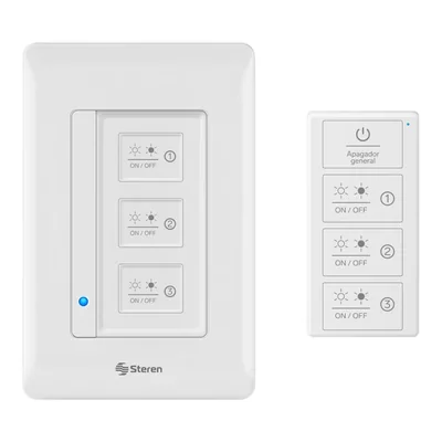 Steren Apagador Wi-fi* Triple Con Control Remoto Shome-114