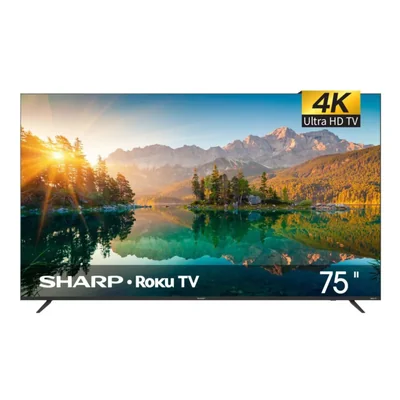 Sharp 4K Smart LED TV de 75" - Roku TV con WiFi
