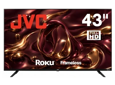 JVC Pantalla Smart TV 43 pulgadas Full HD LED Frameless Roku TV Netflix YouTube Prime Video Modelo SI43FRF