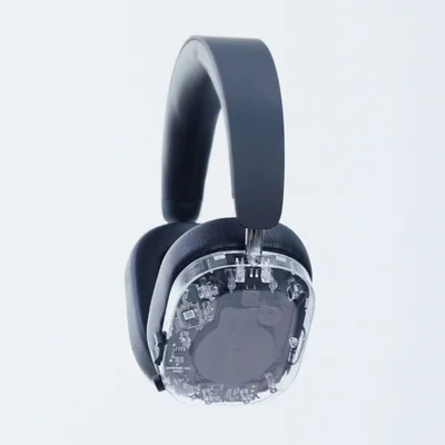 Audífonos Mondo Over-ear Transparentes Inalámbricos Bluetooth 5.2 Mic Transparente