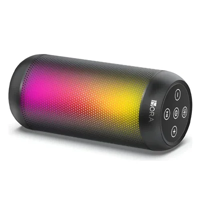 Bocina Bluetooth Portátil con Luces RGB TWS Estéreo Carga Tipo C